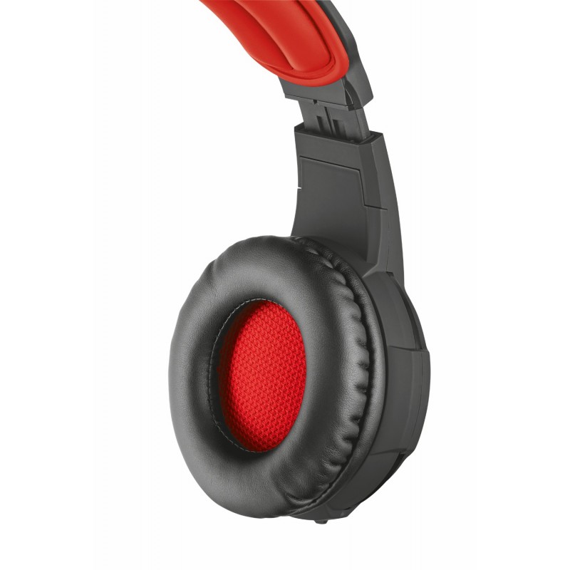 Trust GXT 310 Auriculares Alámbrico Casco Juego Rojo