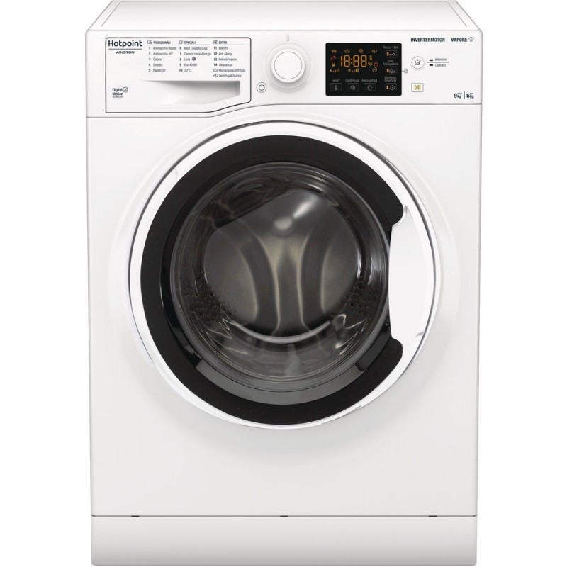 Hotpoint NDB 96443 W IT N lavadora-secadora Independiente Carga frontal Blanco D