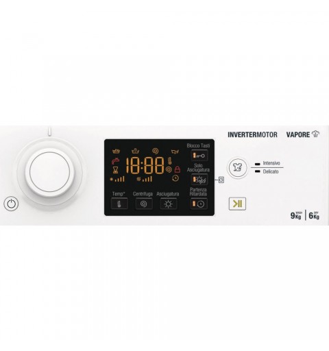 Hotpoint NDB 96443 W IT N lavadora-secadora Independiente Carga frontal Blanco D