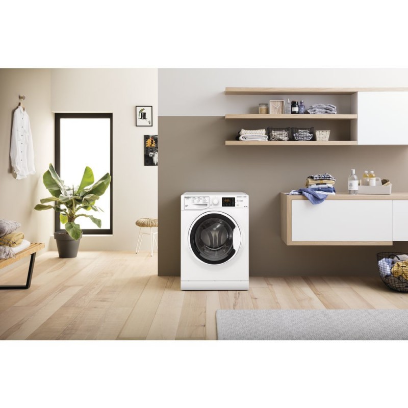 Hotpoint NDB 96443 W IT N lavasciuga Libera installazione Caricamento frontale Bianco D