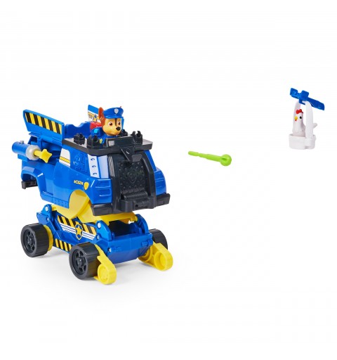 PAW Patrol LA PAT' PATROUILLE - VÉHICULE RISE & RESCUE CHASE - Véhicule de Police Transformable Avec 2 Figurines À