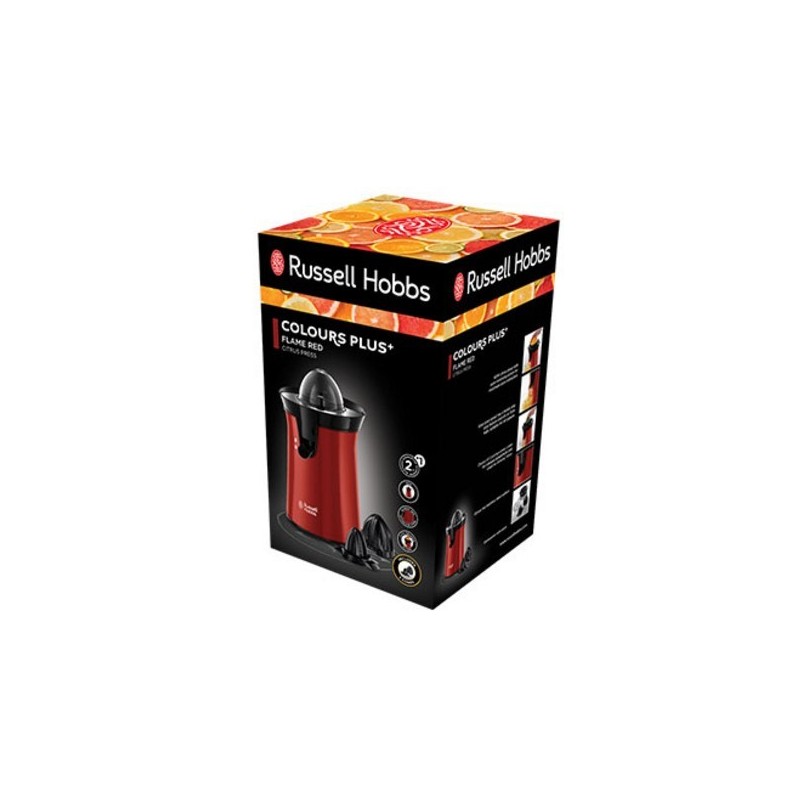 Russell Hobbs Colour Plus+ Elektrische Zitronenpresse 60 W Schwarz, Rot