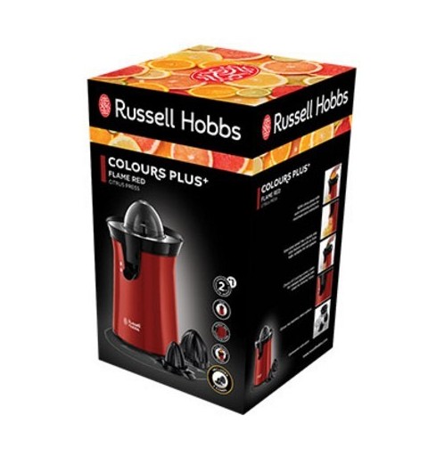 Russell Hobbs Colour Plus+ prensa de cítricos eléctricos 60 W Negro, Rojo