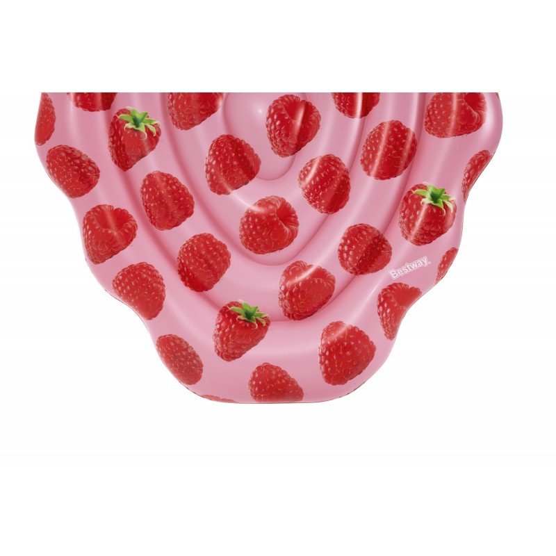 Bestway 43396 galleggiante da piscina e da spiaggia Rosa, Rosso Immagine PVC Materassino galleggiante