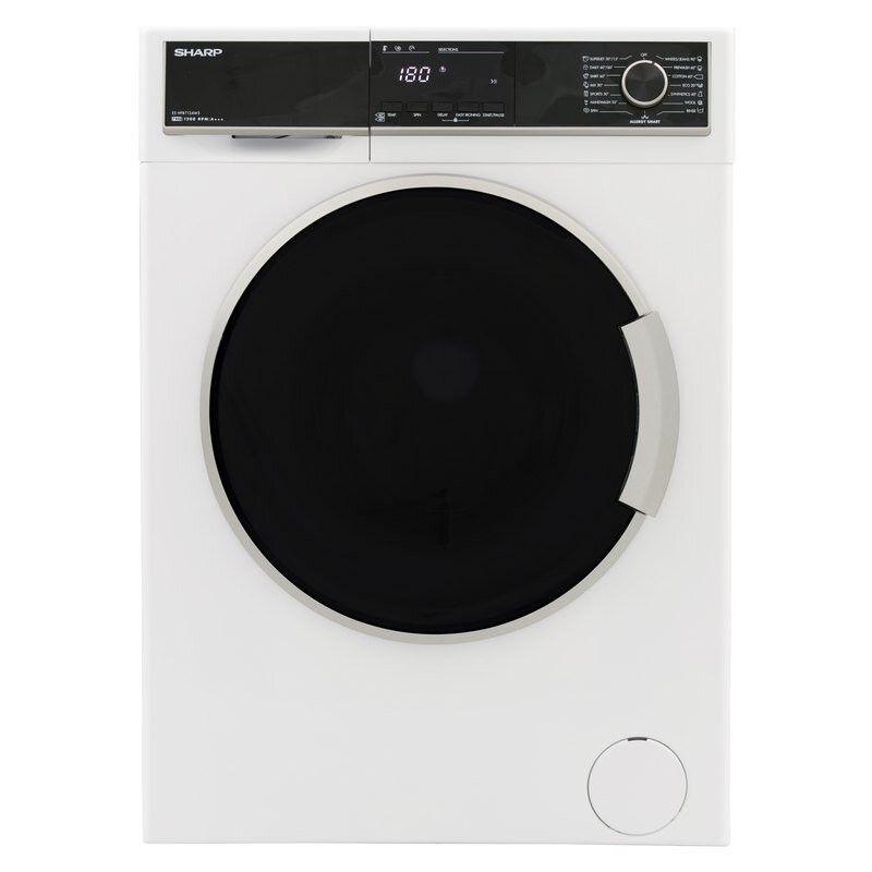 Sharp ES-HFB912AWC machine à laver Charge avant 9 kg 1200 tr min Blanc