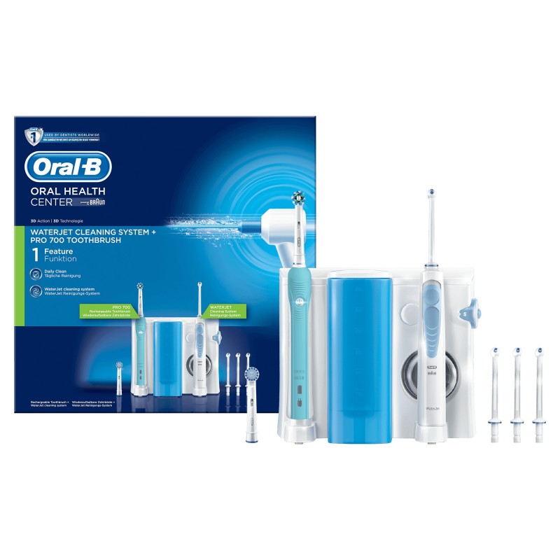 Oral-B WaterJet Sistema Pulente Idropulsore + Spazzolino Elettrico Ricaricabile PRO 700