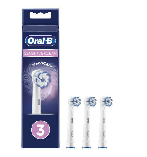 Oral-B Sensitive Clean Testine Di Ricambio, Confezione Da 3 Pezzi