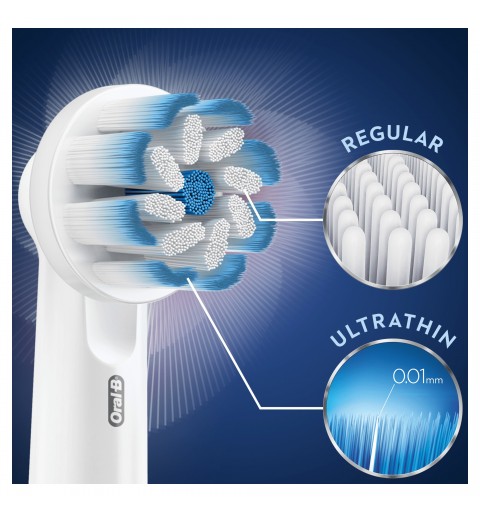 Oral-B Sensitive Clean 80338478 tête de brosses 3 pièce(s) Blanc