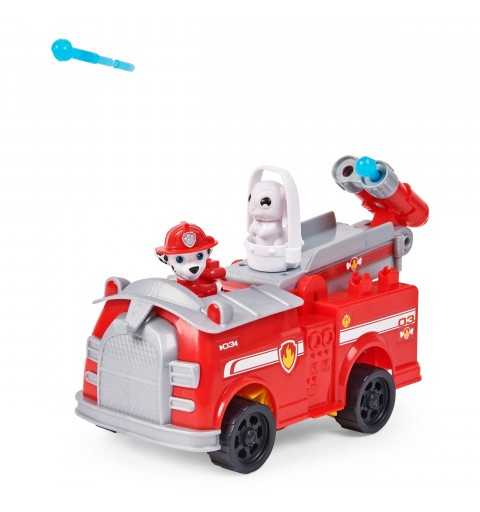 PAW Patrol Vehículo de juguete transformable Rise and Rescue de Marshall con figuras de acción y accesorios