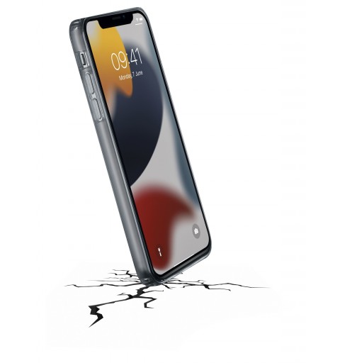 Cellularline Clear Strong - iPhone 13 Custodia rigida con bordi in gomma - con tecnologia antibatterica integrata Trasparente