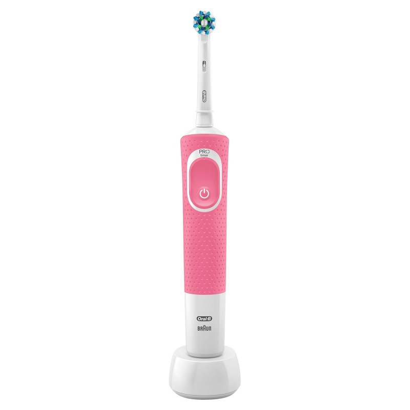 Oral-B Vitality 100 Hangable Box Adult Rotating-oscillating toothbrush White, Pink