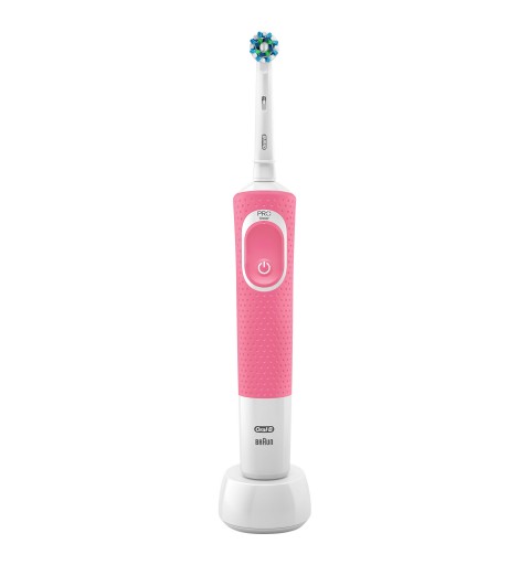Oral-B Vitality 100 Hangable Box Erwachsener Rotierende-vibrierende Zahnbürste Weiß, Pink