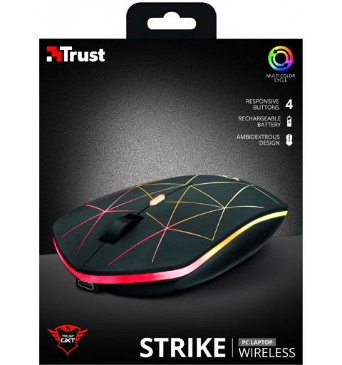 Trust GXT 117 Strike Maus Beidhändig RF Wireless 1400 DPI