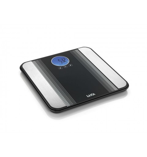 Laica PS5012 personal scale Square Black, Stainless steel, White Electronic personal scale