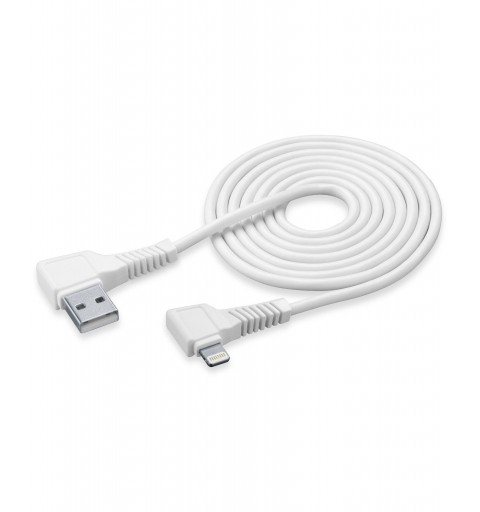 Cellularline USBDATALCMFI2MW câble Lightning 2 m Blanc