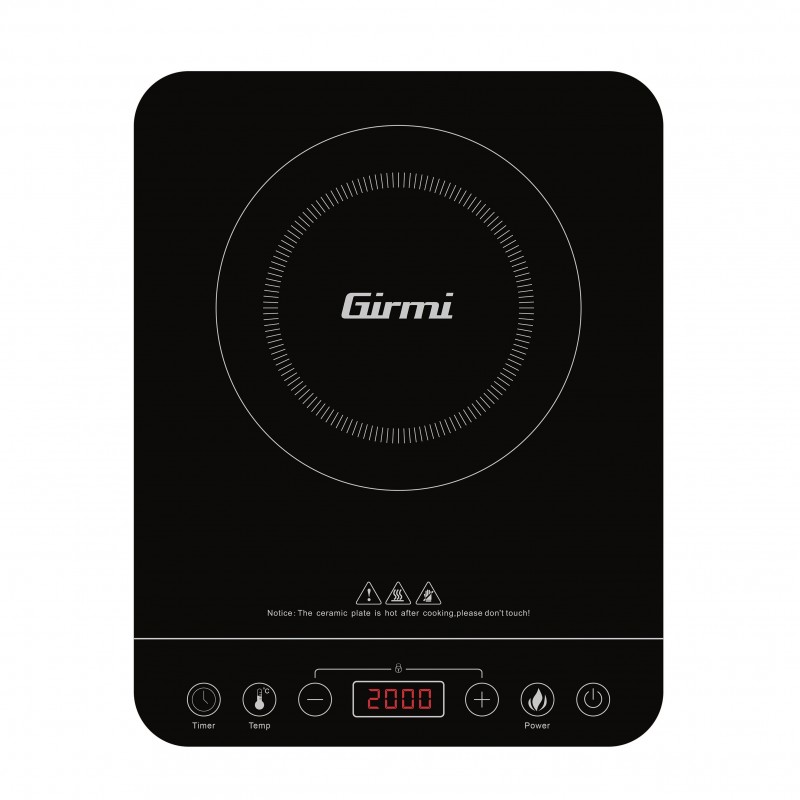 Girmi PI03 Black Countertop Zone induction hob 1 zone(s)