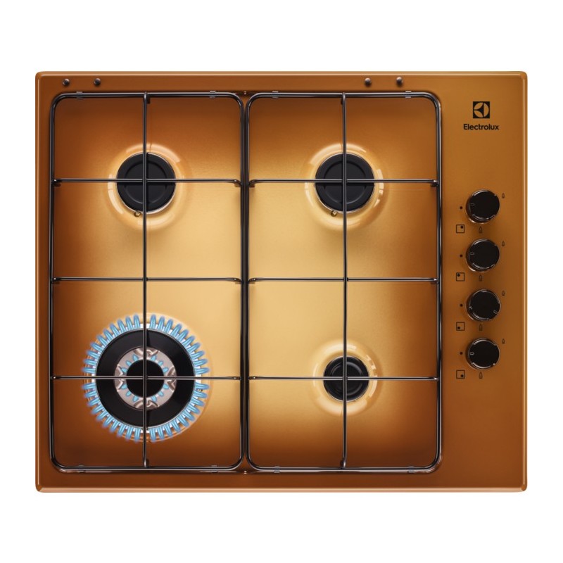 Electrolux EGS6414T piano cottura Ottone Da incasso Gas 4 Fornello(i)