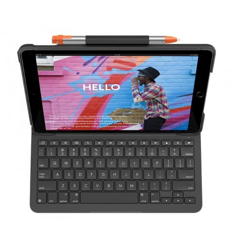 Logitech Slim Folio for iPad (7th, 8th, & 9th generation) Grafito Bluetooth QWERTY Italiano