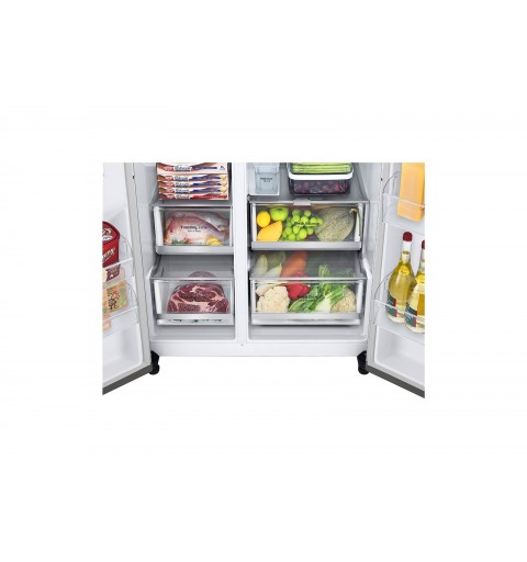 LG GSXV91MBAF side-by-side refrigerator Freestanding 635 L F Stainless steel