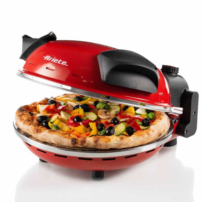 Ariete 0909 fabricante de pizza y hornos 1 Pizza(s) 1200 W Negro, Rojo