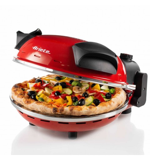 Ariete 0909 fabricante de pizza y hornos 1 Pizza(s) 1200 W Negro, Rojo