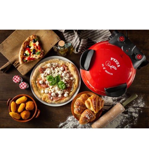 Ariete 0909 fabricante de pizza y hornos 1 Pizza(s) 1200 W Negro, Rojo