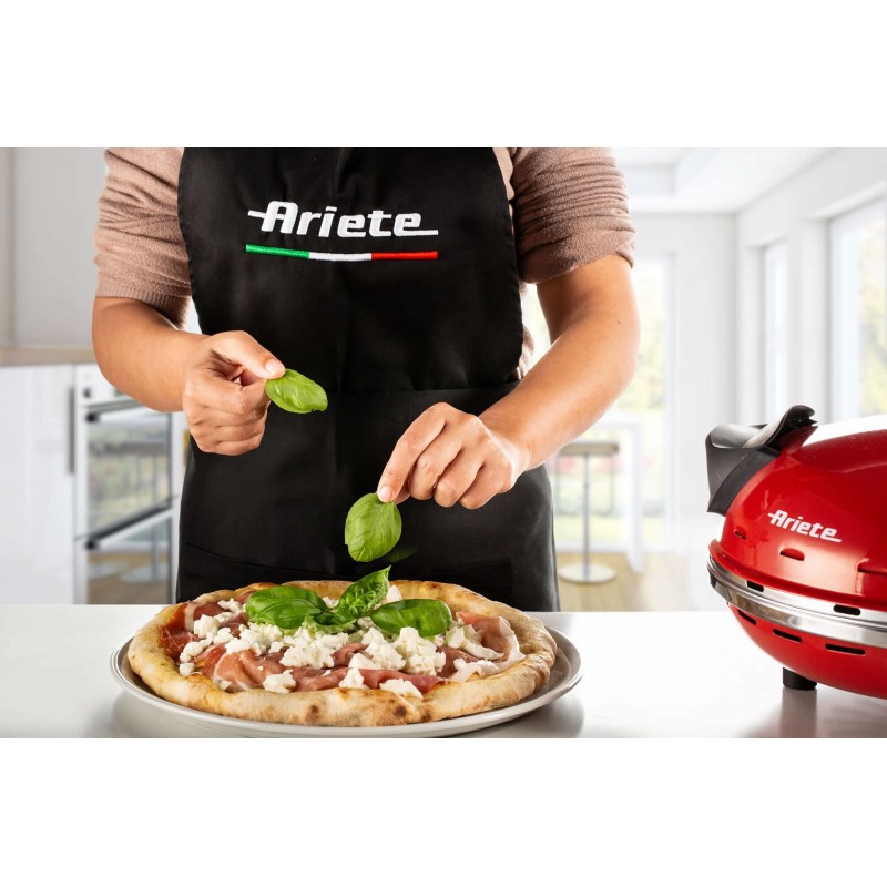Ariete 0909 pizza maker oven 1 pizza(s) 1200 W Black, Red