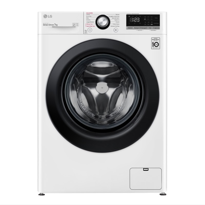 LG F2WV3S7S6E.ABWQPIS machine à laver Charge avant 7 kg 1200 tr min D Blanc