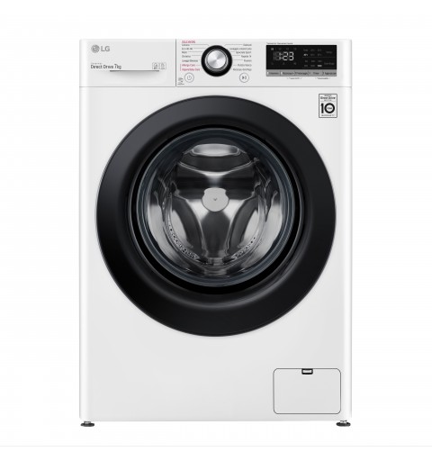LG F2WV3S7S6E.ABWQPIS washing machine Front-load 7 kg 1200 RPM D White