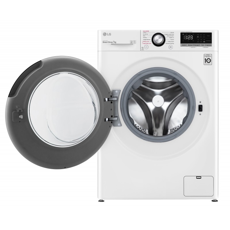 LG F2WV3S7S6E.ABWQPIS machine à laver Charge avant 7 kg 1200 tr min D Blanc
