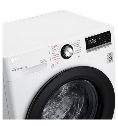 LG F2WV3S7S6E.ABWQPIS machine à laver Charge avant 7 kg 1200 tr min D Blanc