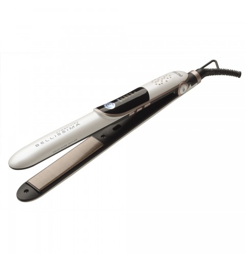 Imetec B22 100 Plancha de pelo Caliente Beige, Negro