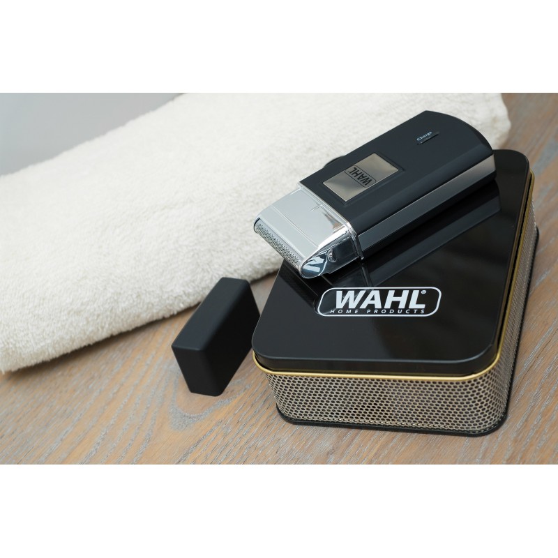 Wahl 03615-1016 rasoir pour homme Rasoir à grille Tondeuse Noir, Argent