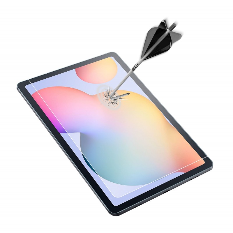 Cellularline Impact Glass - Galaxy Tab S6 Lite Vetro temperato sottile e resistente Trasparente
