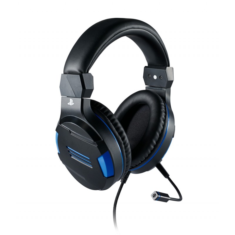 Bigben Interactive PS4OFHEADSETV3 cuffia e auricolare Cablato A Padiglione Giocare Nero, Blu