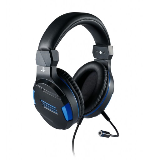 Bigben Interactive PS4OFHEADSETV3 cuffia e auricolare Cablato A Padiglione Giocare Nero, Blu