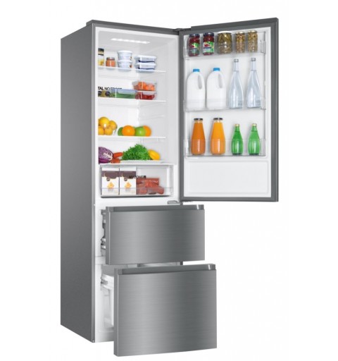 Haier 3D 60 Serie 3 HTR3619FNMN réfrigérateur-congélateur Autoportante 348 L F Argent