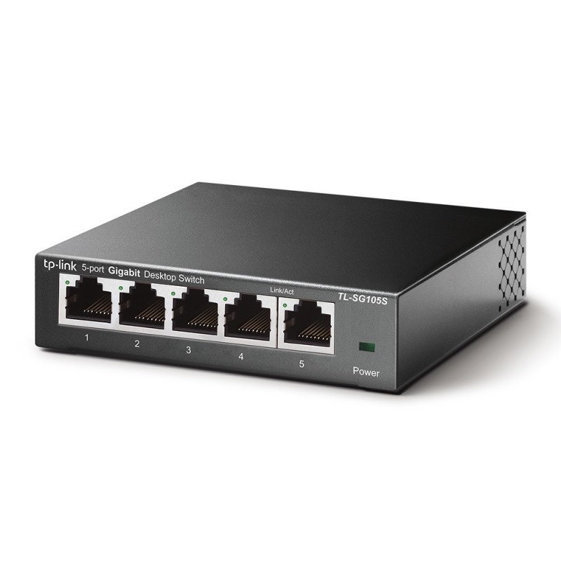 TP-LINK TL-SG105S No administrado L2 Gigabit Ethernet (10 100 1000) Negro