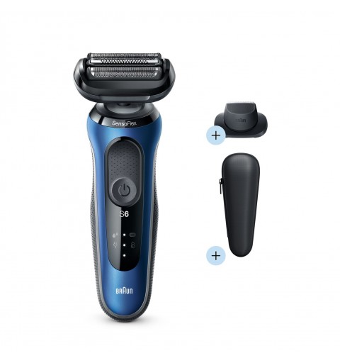 Braun Series 6 Máquina de afeitar de láminas Recortadora Azul
