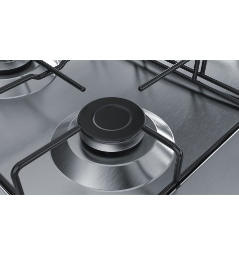 Bosch Serie 4 PGP6B5B85 hob Stainless steel Built-in 58 cm Gas 4 zone(s)