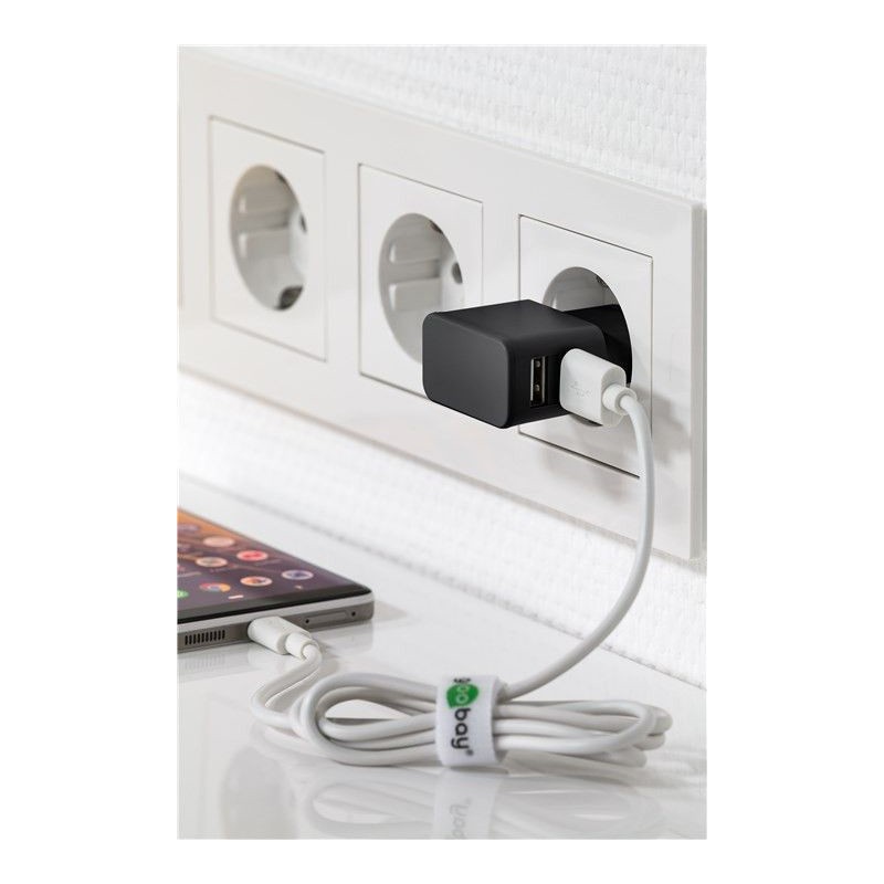 Goobay 44951 mobile device charger Black Indoor