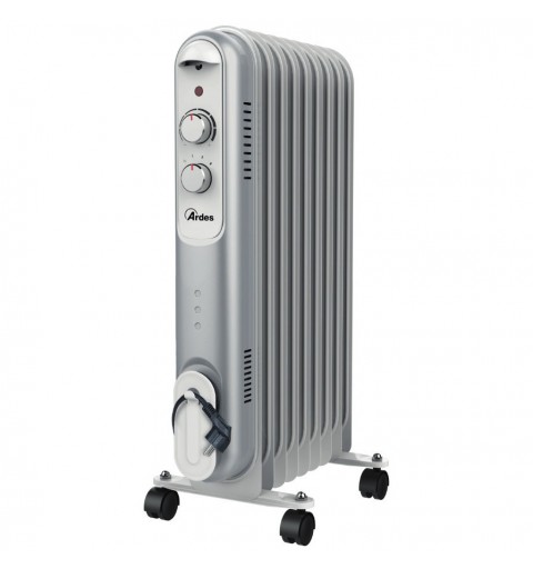 Ardes AR4R09S electric space heater Indoor Black, Grey, White 2000 W Oil electric space heater