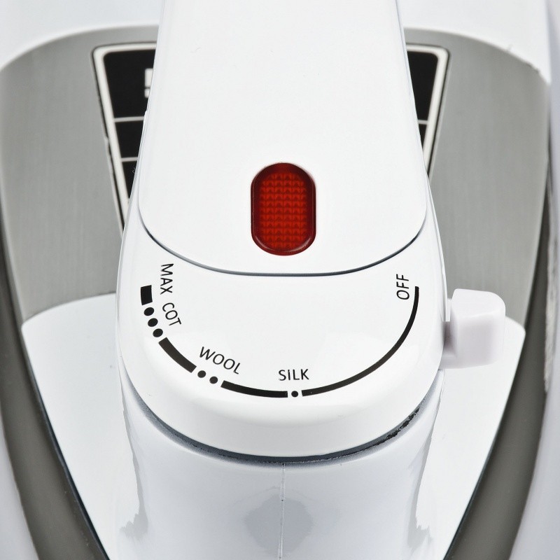 G3 Ferrari Seicento Plancha seco Suela de aluminio 900 W Acero inoxidable, Blanco