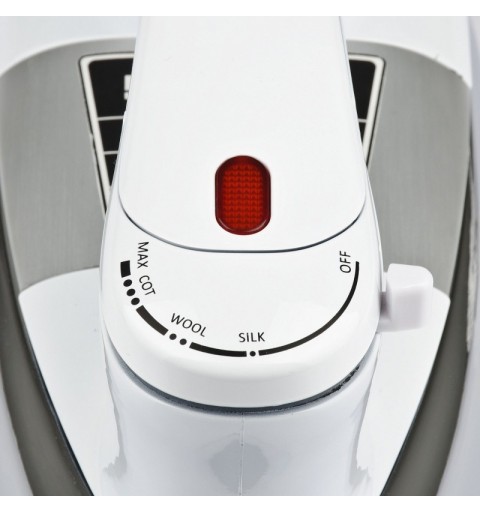 G3 Ferrari Seicento Plancha seco Suela de aluminio 900 W Acero inoxidable, Blanco