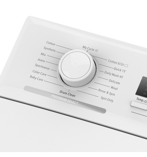 Midea MTLE813A3 lavadora Carga superior 8 kg 1300 RPM Blanco