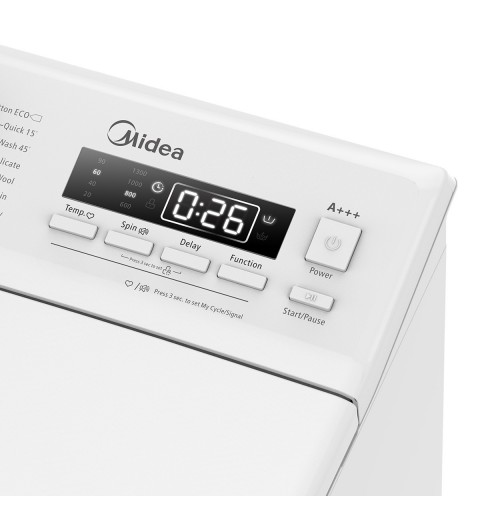 Midea MTLE813A3 lavadora Carga superior 8 kg 1300 RPM Blanco