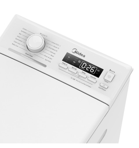 Midea MTLE813A3 lavadora Carga superior 8 kg 1300 RPM Blanco