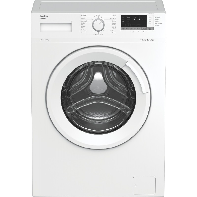 Beko WUX71232WI-IT machine à laver Charge avant 7 kg 1200 tr min D Blanc