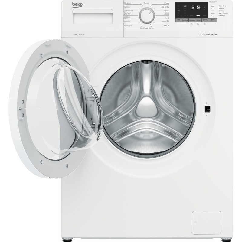 Beko WUX71232WI-IT machine à laver Charge avant 7 kg 1200 tr min D Blanc