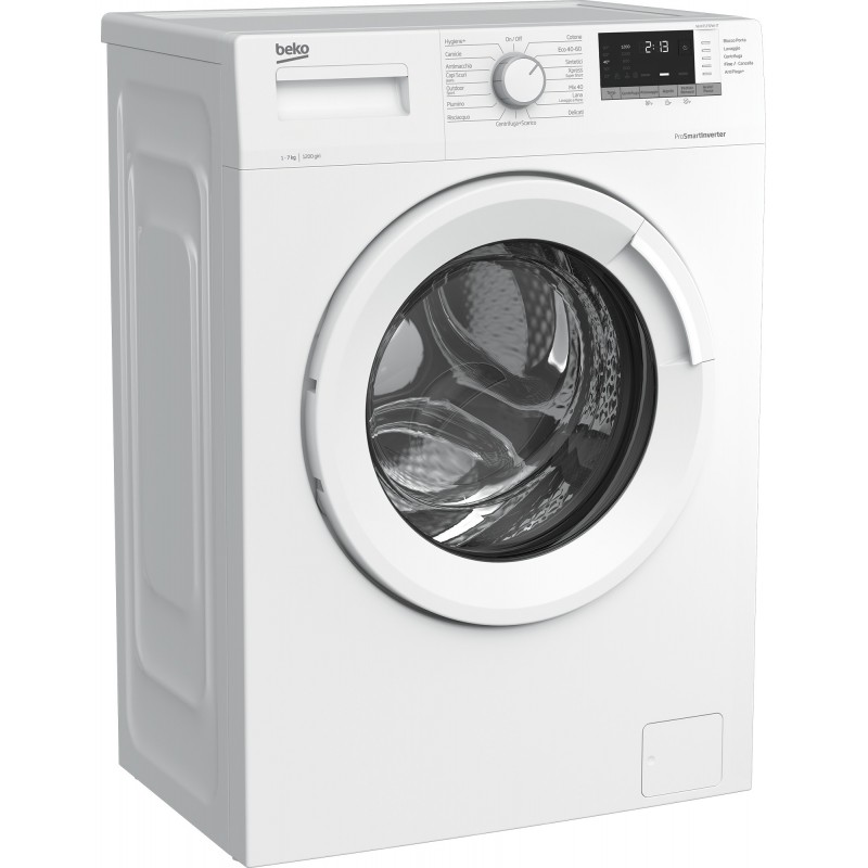 Beko WUX71232WI-IT machine à laver Charge avant 7 kg 1200 tr min D Blanc